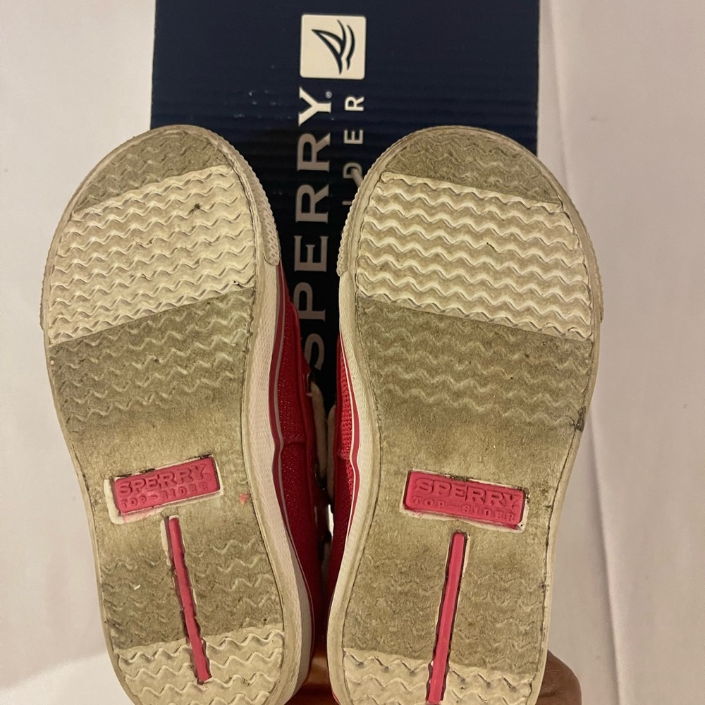 Sperry Top-Sider Biscayne 1 Eye Toddler Moc Toe Canvas Pink Boat Shoe  Size 6.5M - Picture 8 of 8